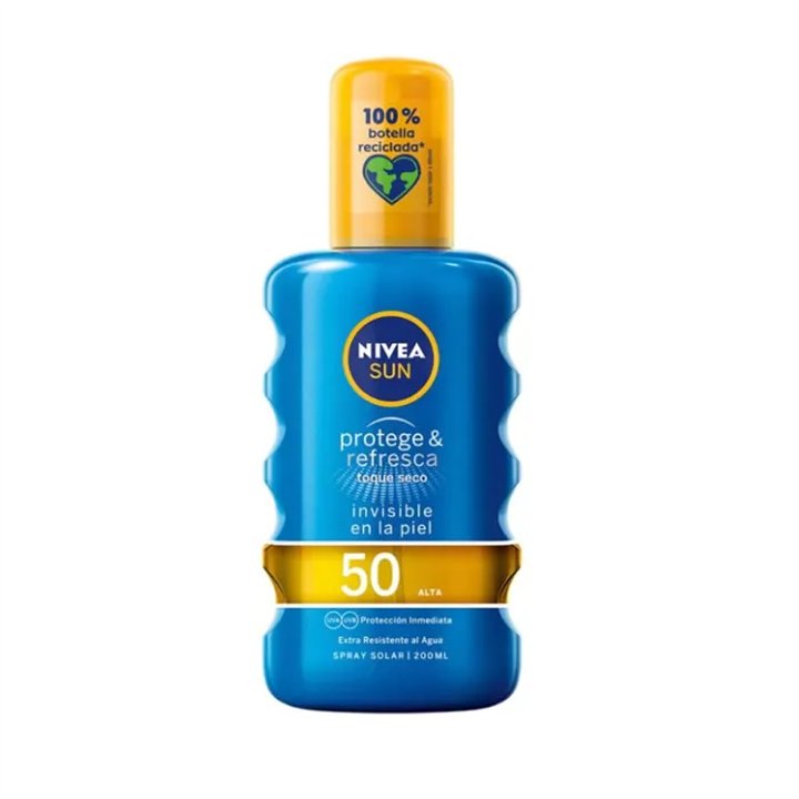 Nivea Sun Protect And Refresh Spray Spf50 200ml - unisex - Teknashop Ltd