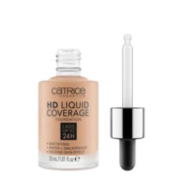 Catrice Hd Liquid Coverage Foundation Lasts Up Tp 24h 040 Warm Beige 30ml - unisex - Teknashop Ltd
