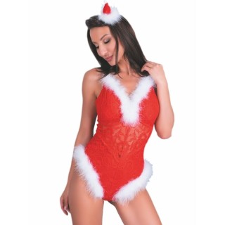 LIVCO CORSETTI FASHION - NAUGHTY SANTA LC 90706 CHRISTMAS BODYSUIT S/M - D-244919 - Teknashop Ltd