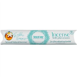 AMOREANE - GOLDEN TREASURE INCENSE WITH PHEROMONES JASMINE AROMA - D-237317 - Teknashop Ltd