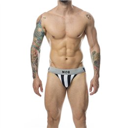 MOB - CLASSIC STRIPE WHITE JOCK SIZE XXL - D-243573 - Teknashop Ltd