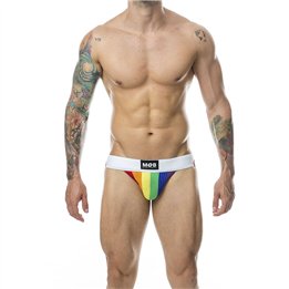 MOB - CLASSIC JOCK STRIPE RAINBOW SIZE L - D-243579 - Teknashop Ltd