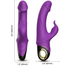 ARMONY - METEROR DILDO VIBRATOR RABBIT PURPLE - D-237918 - Teknashop Ltd