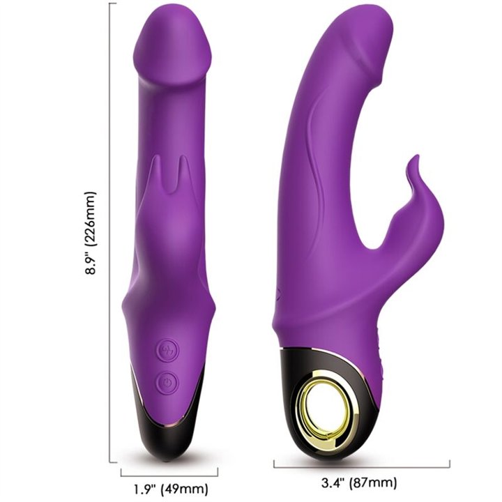 ARMONY - METEROR DILDO VIBRATOR RABBIT PURPLE - D-237918 - Teknashop Ltd