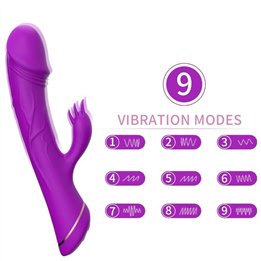 ARMONY - DILDO VIBRATOR RABBIT SILICONE PURPLE - D-237928 - Teknashop Ltd