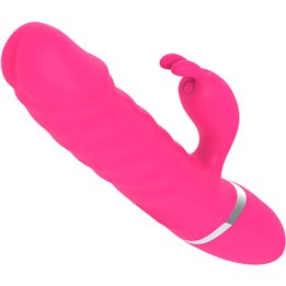 ARMONY - NASTY FUCHSIA RABBIT VIBRATOR DILDO - D-238179 - Teknashop Ltd
