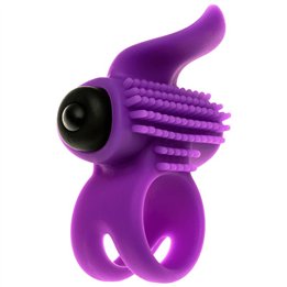 ADRIEN LASTIC - BULLET LASTIC VIOLET VIBRATOR RING - D-237067 - Teknashop Ltd