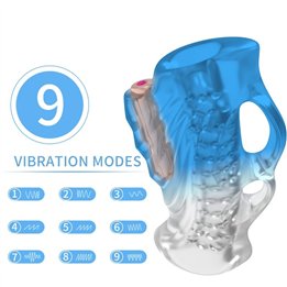 ARMONY - MASTURBATOR FINGER & VIBRATOR BLUE GRADIENT - D-238071 - Teknashop Ltd