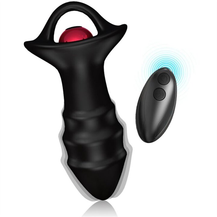 ARMONY - KYLIN FINGER VIBRATOR & ANAL PLUG REMOTE CONTROL BLACK - D-238047 - Teknashop Ltd