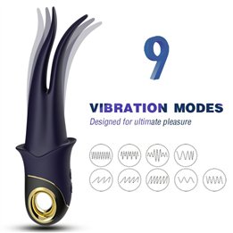 ARMONY - SHADOW VIBRATOR DOUBLE-HEAD TEASING BLUE - D-237920 - Teknashop Ltd