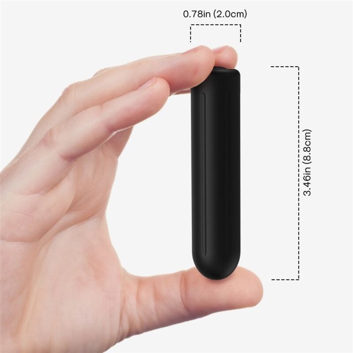 ARMONY - WARHEAD VIBRATOR BULLET BLACK 2 CM x 8.8 CM - D-238063 - Teknashop Ltd