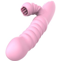 ARMONY - VIBRATOR MULTIFUNCTION WITH STIMULATING TONGUE HEAT EFFECT PINK - D-238181 - Teknashop Ltd