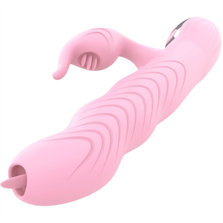 ARMONY - MARCIA VIBRATOR & THRUSTING DOUBLE TONGUE HEAT EFFECT PINK - D-238190 - Teknashop Ltd