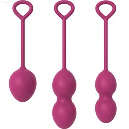 ARMONY - ANABIOSIS VAGINAL DUMBBELL 3 LEVELS BURGUNDY - D-241126 - Teknashop Ltd