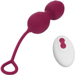 ARMONY - BLOSSOMS VAGINAL DUMBBELL VIBRATION REMOTE CONTROL 10 VIBRATIONS DARK RED - D-241129 - Teknashop Ltd