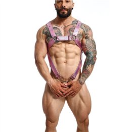 MOB - DNGEON CROSSED PENIS HARNESS ONE SIZE - D-243404 - Teknashop Ltd