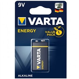VARTA - ENERGY BATTERY  9V LR61 1 UNIT - D-225360 - Teknashop Ltd