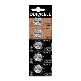 DURACELL - BUTTON BATTERY LITIO CR2032 3V 5 UNIT - D-230388 - Teknashop Ltd