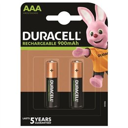 DURACELL - RECHARGEABLE BATTERY HR03 AAA 900mAh 2 UNIT - D-230451 - Teknashop Ltd