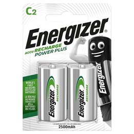 ENERGIZER - POWER PLUS RECHARGEABLE BATTERY HR14 C 2500mAh 2 UNIT - D-230455 - Teknashop Ltd