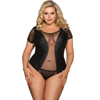 SUBBLIME - QUEEN PLUS FETISH SHORT SLEEVE TEDDY - D-220759 - Teknashop Ltd