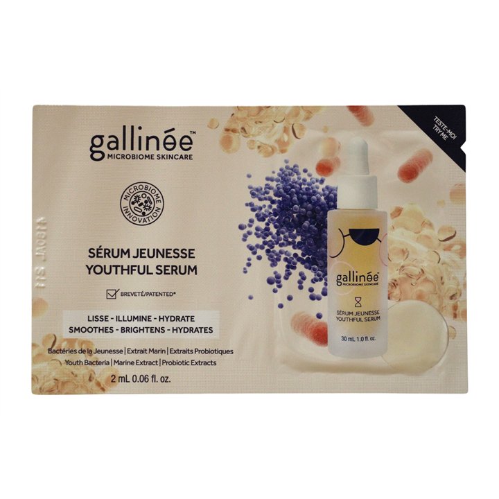 Gallinee, Microbiome Skincare, Prebiotics & Probiotics & Postbiotics, Anti-Ageing, Daily, Serum, For Face, 2 ml - Teknashop Ltd