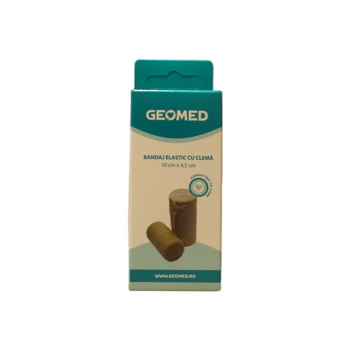 Geomed, Geomed, Elastic Bandages, With Clips, 10 cm x 4.5 m - Teknashop Ltd