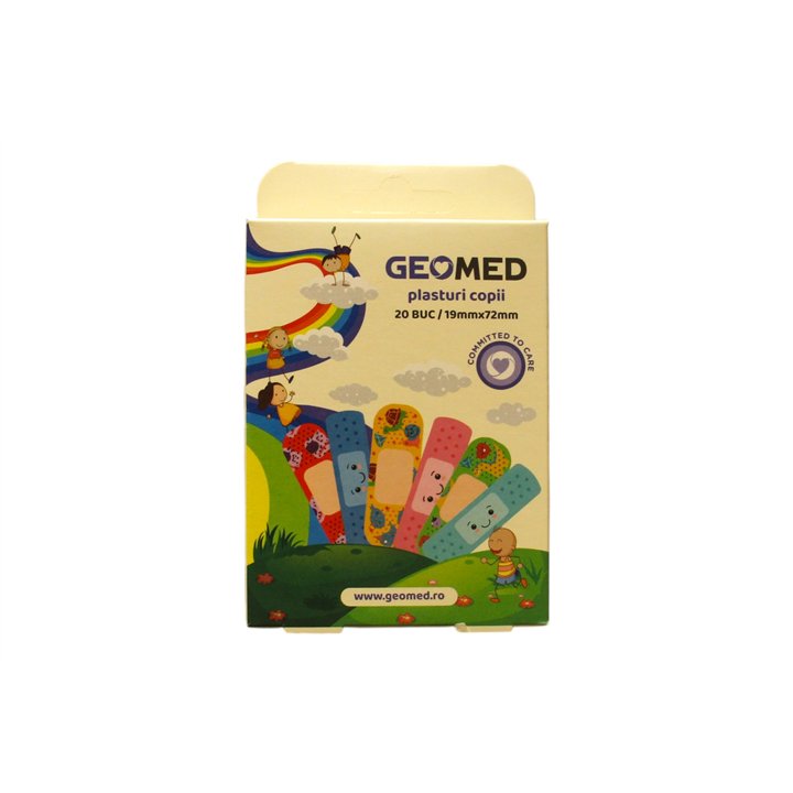 Set, Geomed, Geomed, Protective, Wound Dressings, 19 x 72 mm, 20 pcs - Teknashop Ltd