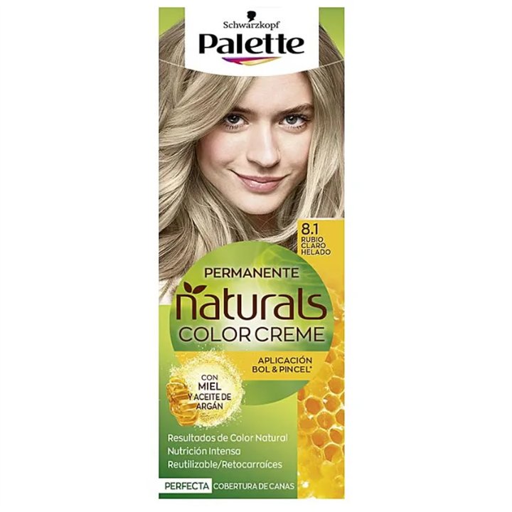 Schwarzkopf Palette Naturals Color Creme8.1 Frosted Light Blonde - unisex - Teknashop Ltd