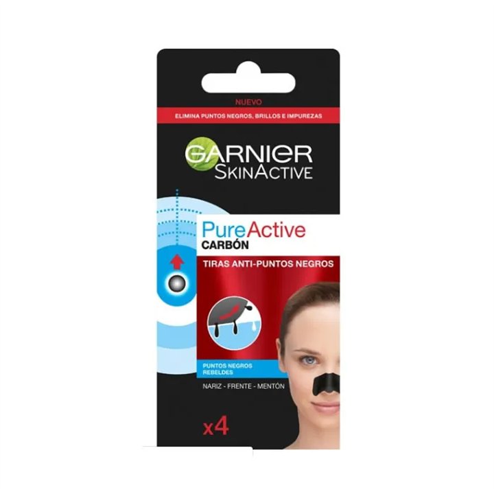 Garnier PureActive Anti-Blackheads Strip x4 - unisex - Teknashop Ltd