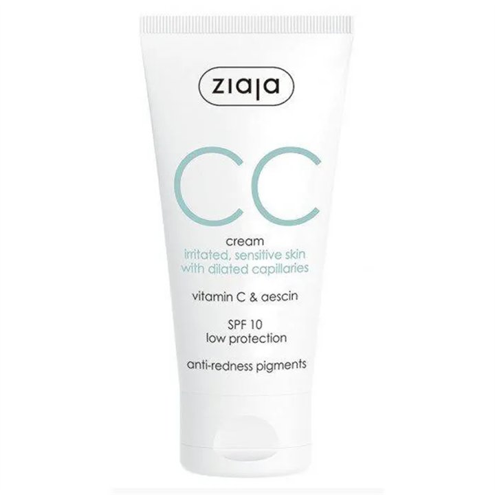 Ziaja Cc Cream Correctora Para Pieles Irritadas y Sensibles 50ml - unisex - Teknashop Ltd