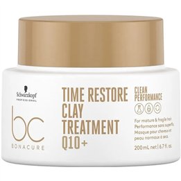 Schwarzkopf Bc Bonacure Time Restore Q10 Clay Treatment 200ml - unisex - Teknashop Ltd