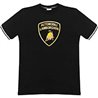 LAMBORGHINI SIZE XL MENS 3D GOLD LOGO T-SHIRT BLACK