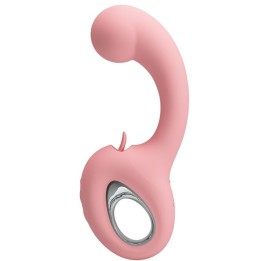 PRETTY LOVE - ERYNNYES G-SPOT VIBRATOR + CLITORIS STIMULATOR 10 VIBRATIONS PINK - D-242904 - Teknashop Ltd