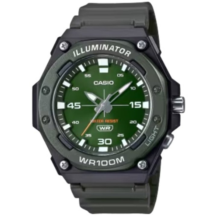 CASIO SPORT Mod. DIVER - ILLUMINATOR WR 100MT - ARMY GREEN - WW.MW-620H-3AVDF - Teknashop Ltd
