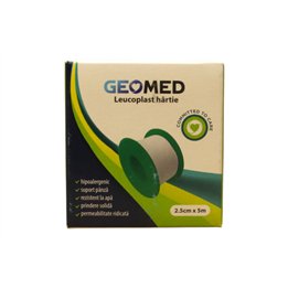 Geomed, Geomed, Leukoplast, Paper, 2.5 cm x 5 m - Teknashop Ltd