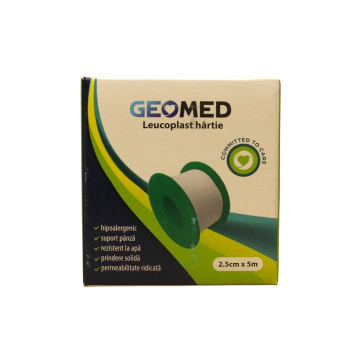 Geomed, Geomed, Leukoplast, Paper, 2.5 cm x 5 m - Teknashop Ltd