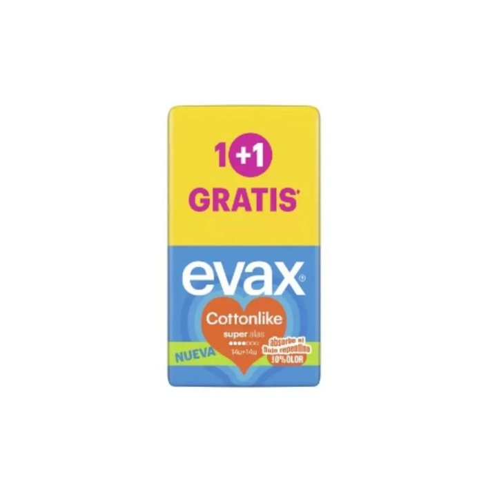 Evax Cottonlike Alas Super 14 14 Ud - unisex - Teknashop Ltd