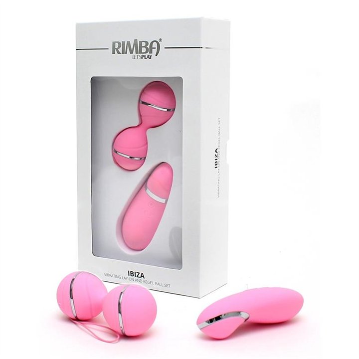 Vibrating Lay-on Kegelball set Ibiza Pink - R2542 - Teknashop Ltd