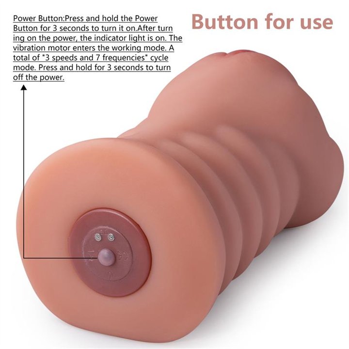 Ramar Vibrating Masturbator - SQ-MA60128V - Teknashop Ltd
