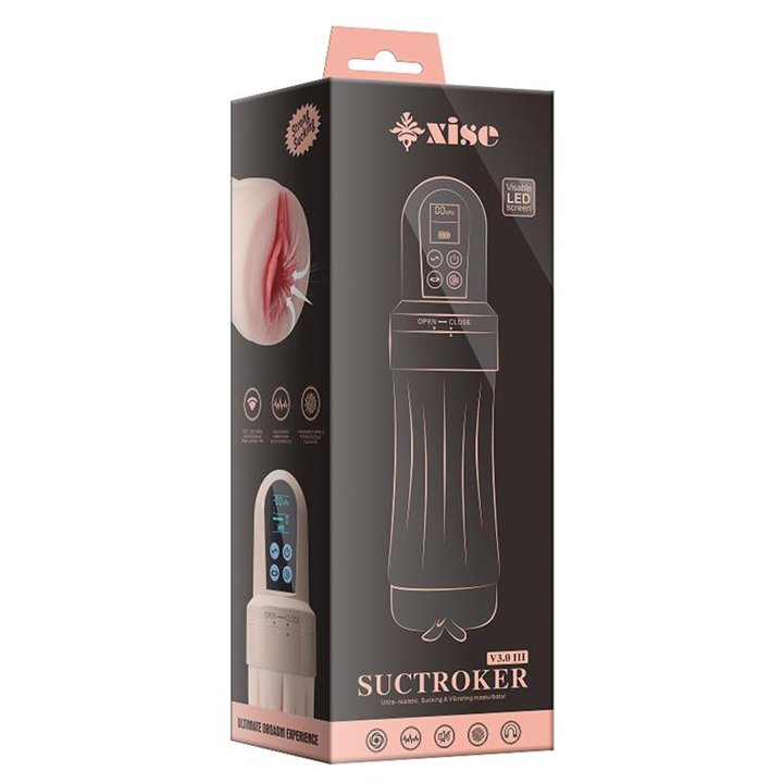 Suctroker V3.0 III Sucking Effect and Vibrating Masturbator - SQ-MA60122 - Teknashop Ltd