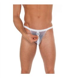 String with Zipper White One Size - R1911 - Teknashop Ltd