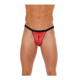 String with Zipper Black and Red One Size - R1913 - Teknashop Ltd