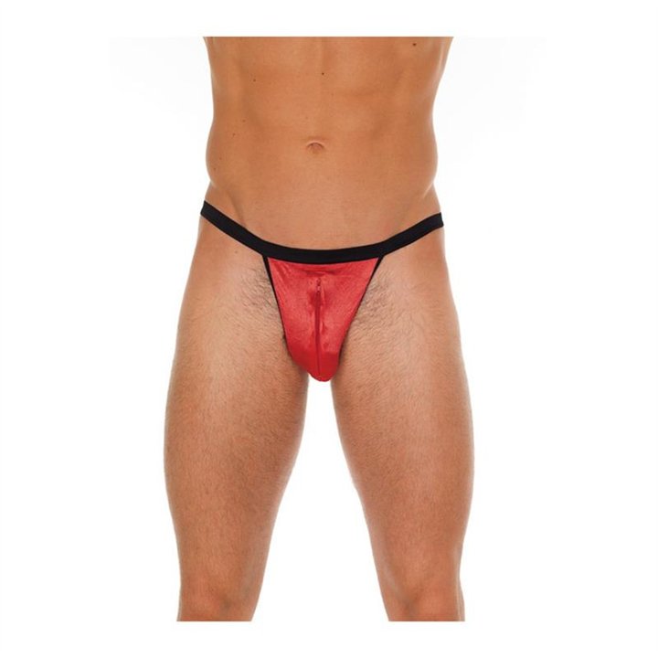 String with Zipper Black and Red One Size - R1913 - Teknashop Ltd