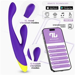 Lyra G-Spot Rabbit Vibrator with App Purple - IN-383 - Teknashop Ltd