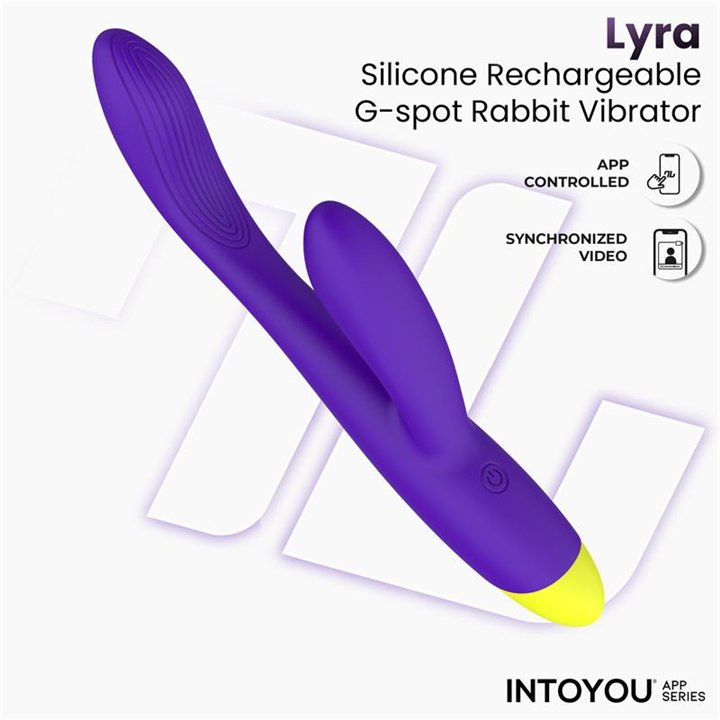Lyra G-Spot Rabbit Vibrator with App Purple - IN-383 - Teknashop Ltd