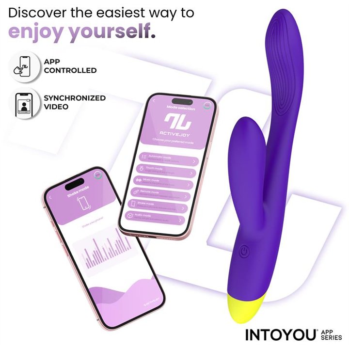 Lyra G-Spot Rabbit Vibrator with App Purple - IN-383 - Teknashop Ltd