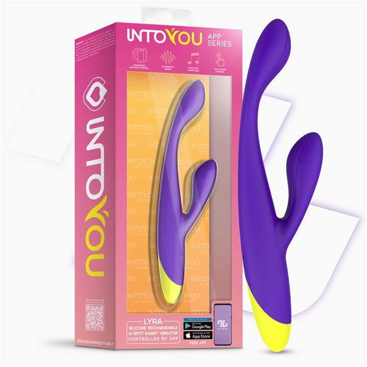 Lyra G-Spot Rabbit Vibrator with App Purple - IN-383 - Teknashop Ltd
