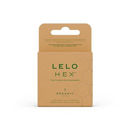 HEX Condoms Organic 3 units - L-885A - Teknashop Ltd