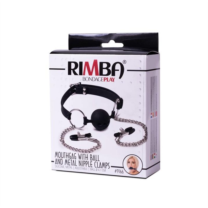 Breathable Mouthgag and Nipple Clamps - R9166 - Teknashop Ltd
